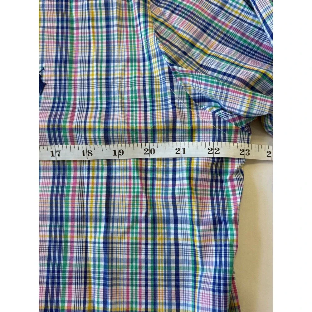 Polo Ralph Lauren Multicolor Plaid Button Down Shirt Mens 17 34/35 Long Sleeve